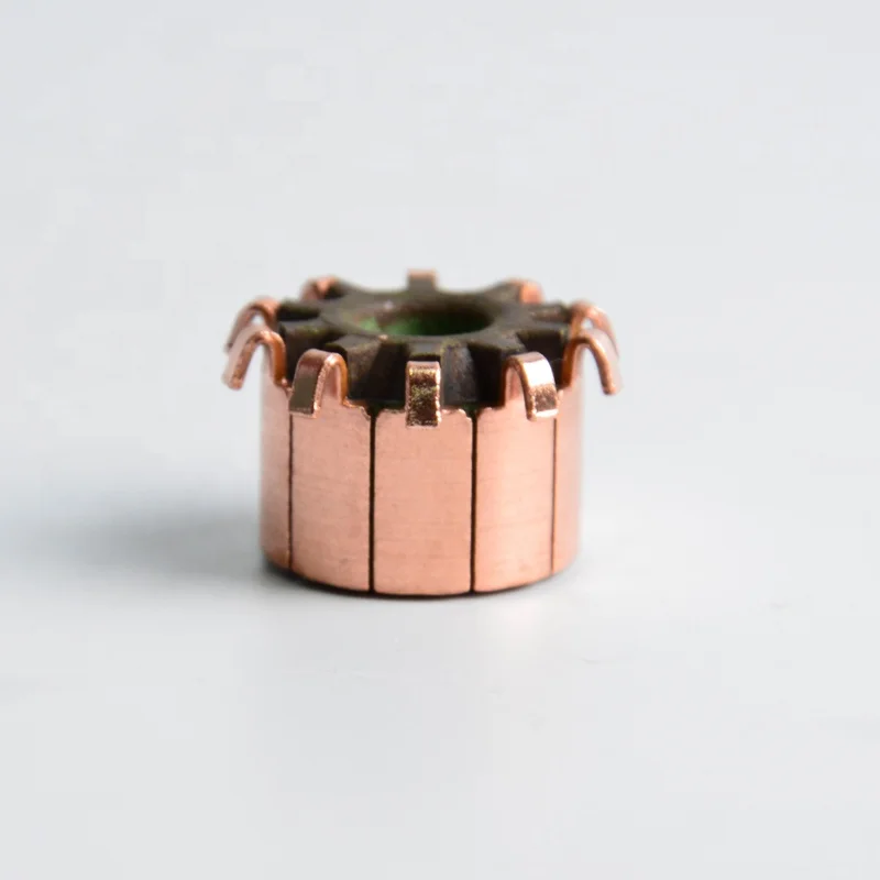 
professional segmented current dc motor commutators used for starter 