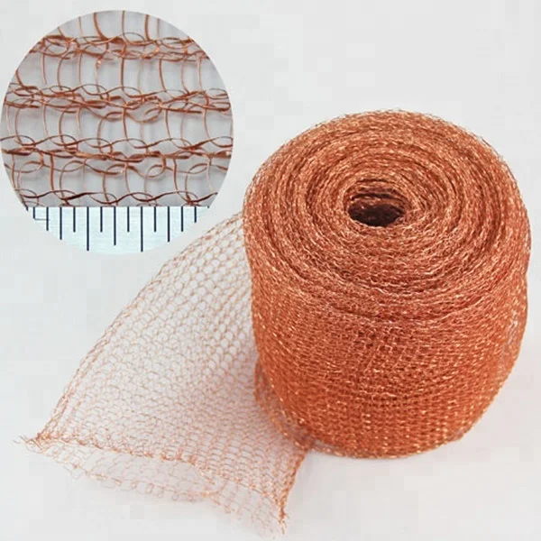 Copper Titanium Stainless Steel Knitted Wire Mesh Gas-liquid Filter Mesh