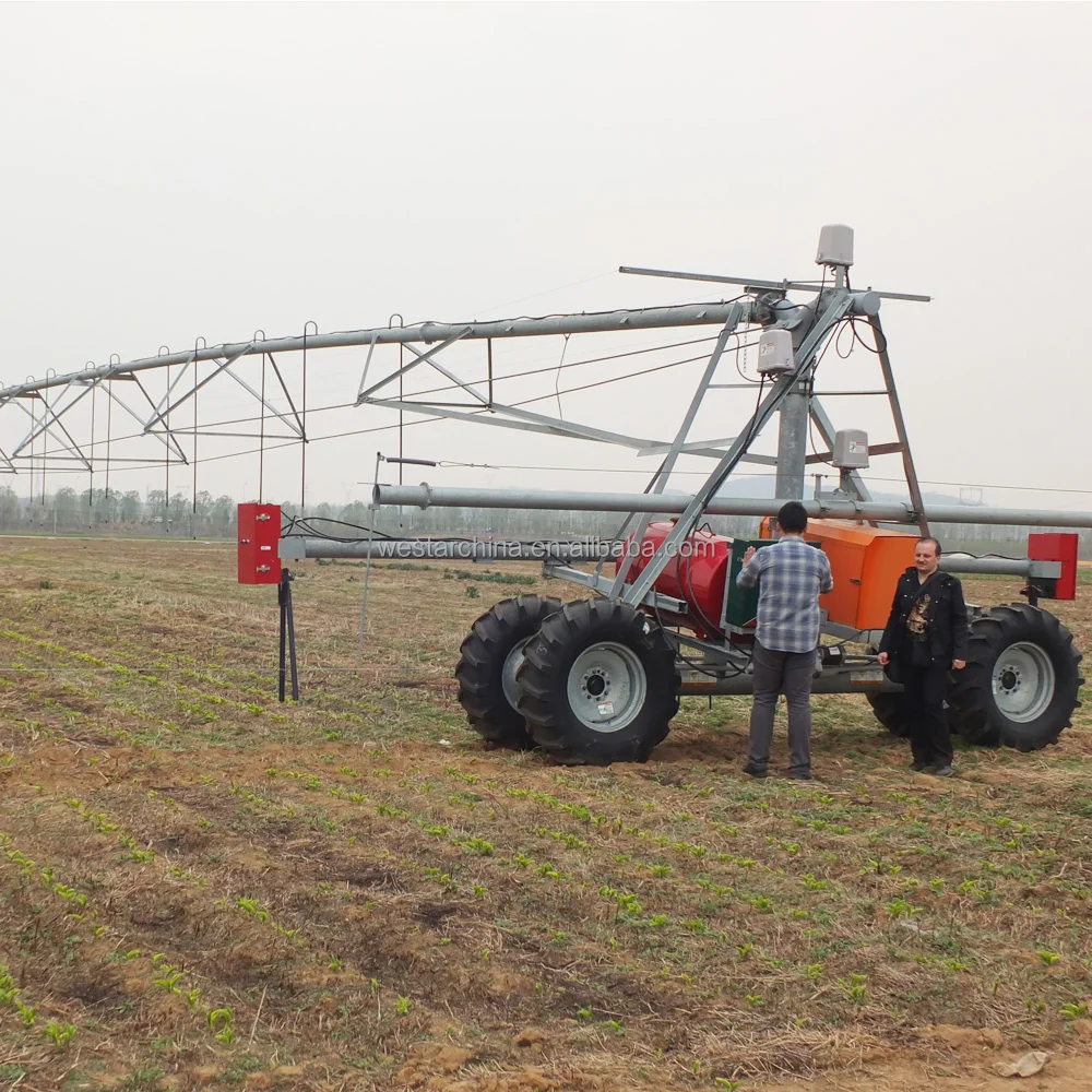 Center Pivot Irrigation Lateral Move Irrigation System with Poly Lined Pipes for sale