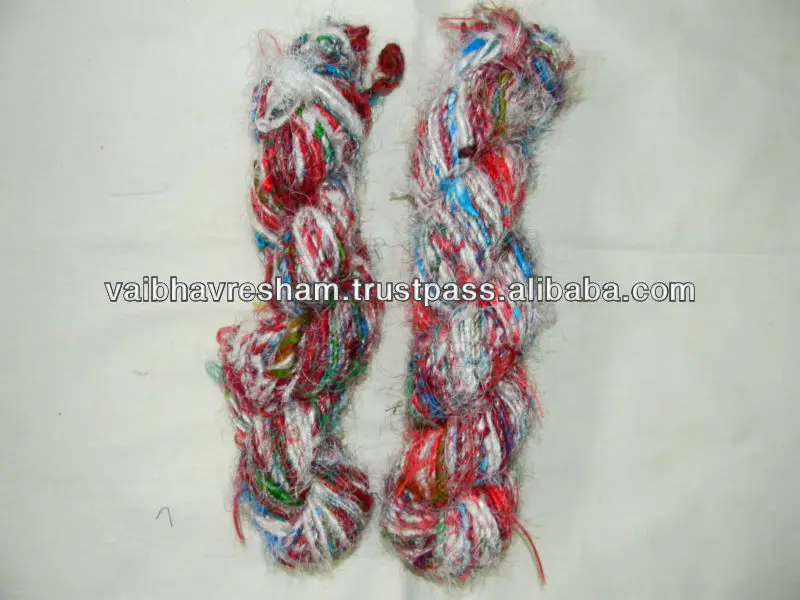 Best Selling Wholesale Price Customised Handmade Recycled Silk Yarn