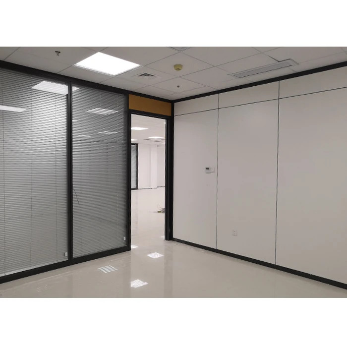Melamine wood partion eco friendly partition  room divider glass panel