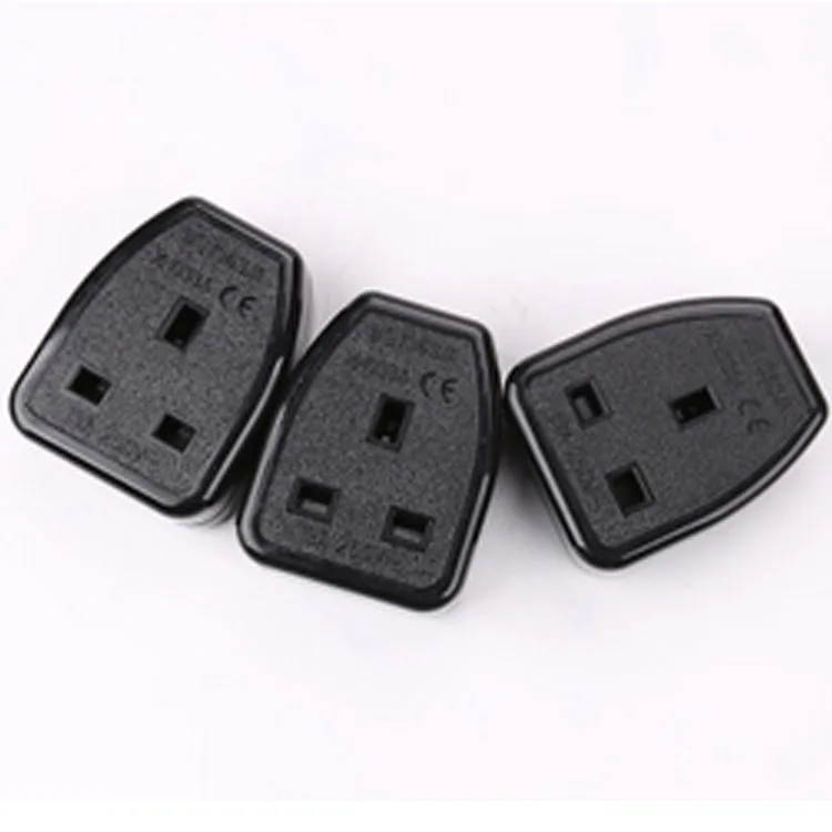 BS1363 3pin uk female mother electrical power socket for extension cable use 13A