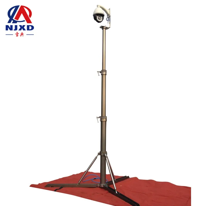 XD015 Tripod Pneumatic Telescopic Mast for CCTV Camera
