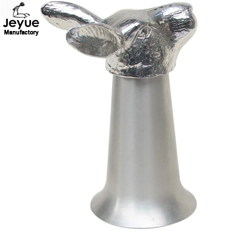 Best quality personalized rabbit shape tempered  shot glass for souvenir