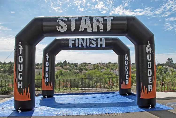 Inflatable Arch Finish Line Inflatable Running Arch With Logo Print Inflatable Marathon Arch