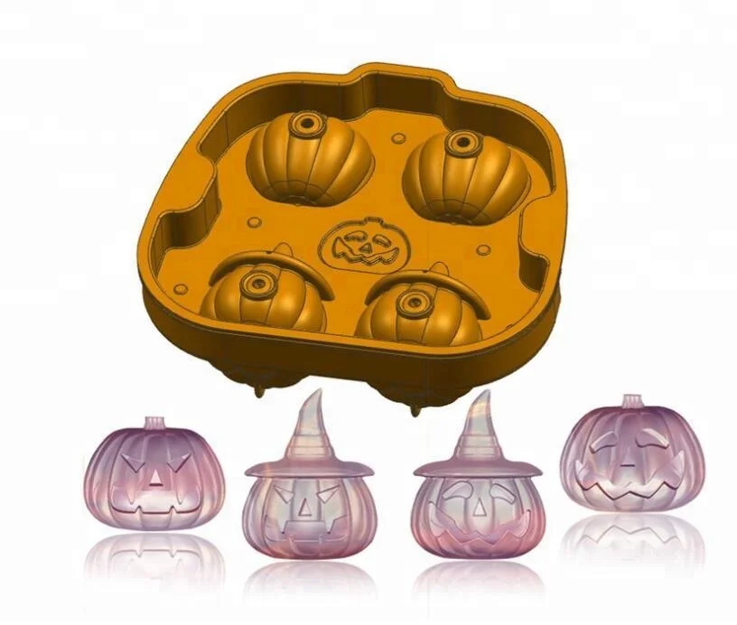 Halloween Pumpkin Silicone Ice Mold Chocolate Mould