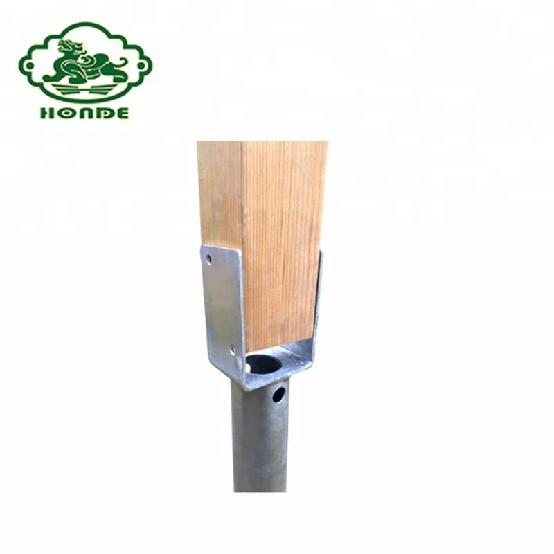 Galvanized 4x4 Ground Anchor Post Spike for Construction and Timber Structure