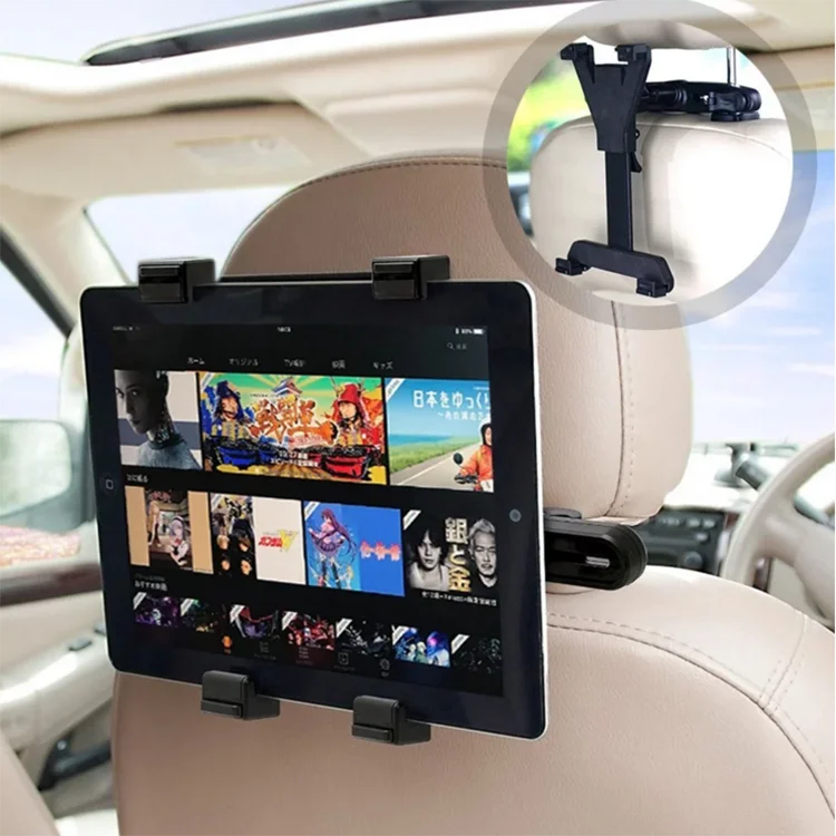 OBSHI High quality 360 degree tablet mount car headrest holder for Ipad PC