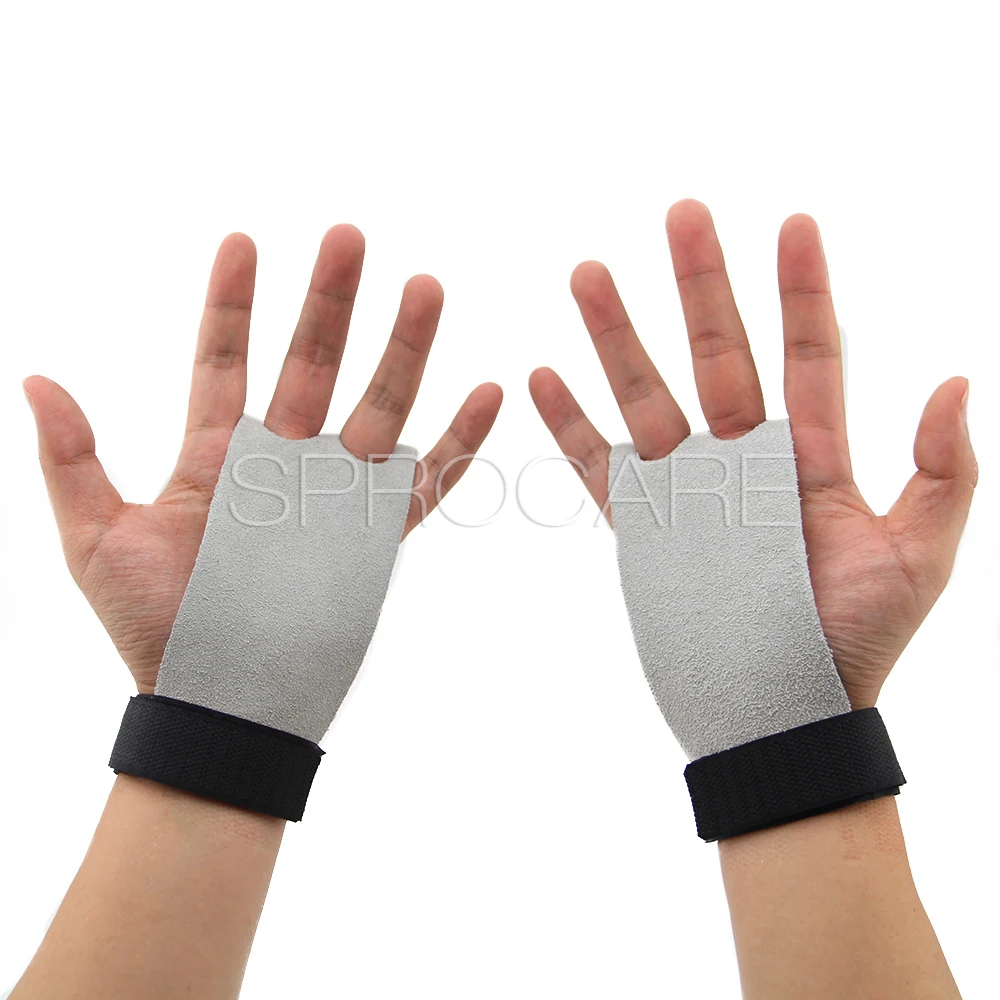 SP-SG5 Leather Gymnastics Hand Grips,weightlifting Gloves,Full Palm Protection