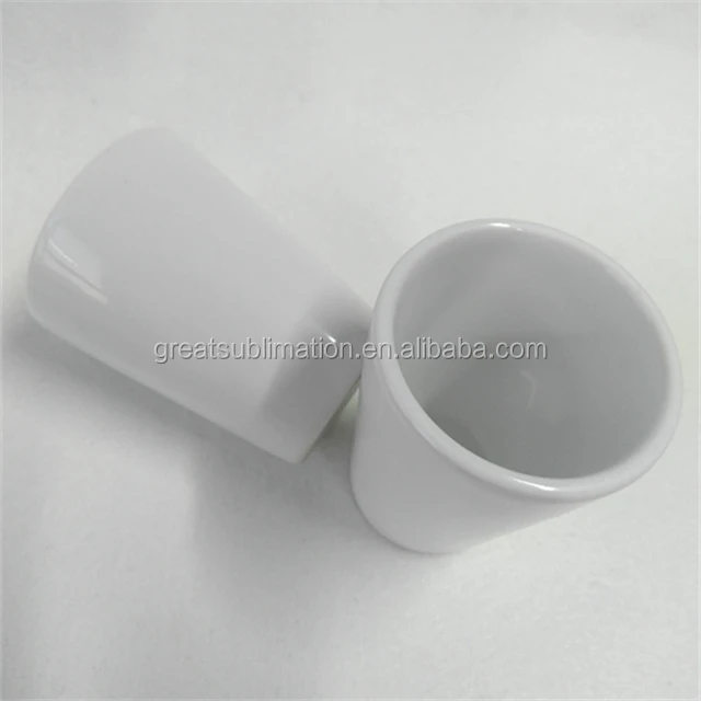 2oz ceramic shot glass liqueur glass sublimation wine cup