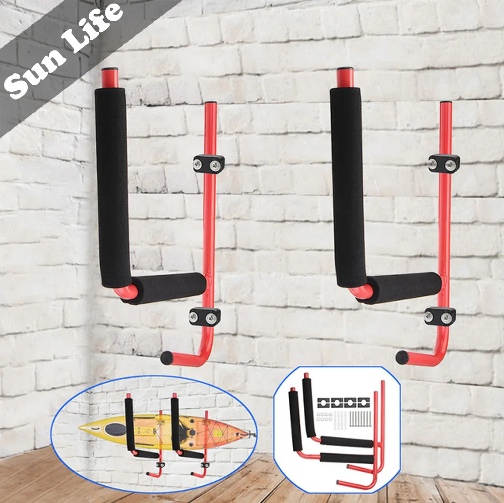 Heavy Duty Steel Kayak Hanger Kayak Ladder Wall Mount Storage Rack Bike Surfboard Canoe Hanger Holder