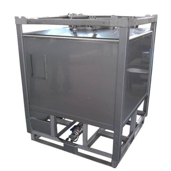 
Cubic stainless steel tank with strong frame 