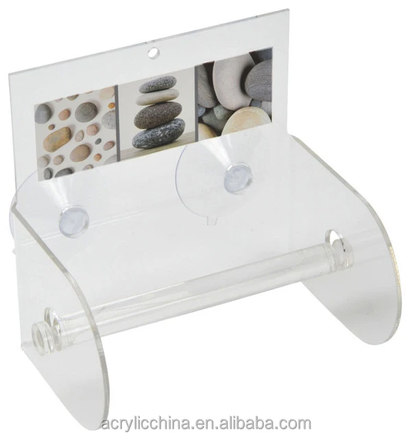 Акриловый держатель для туалетной бумаги, высококачественный прозрачный акриловый держатель для туалетной бумаги