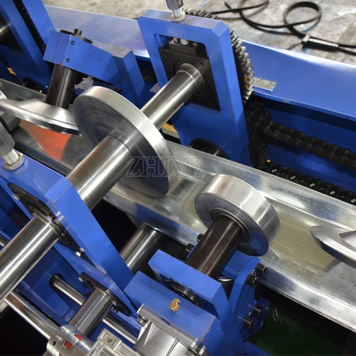 Steel C U Z Profile Roll Forming Machine Full Automatic Interchange C Z Purlin Cold Forming Machine  Semi Automatic  CZ Machine