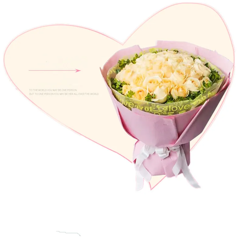 
Static dye kraft paper waterproof Flower Wrapping Gift Paper for Bouquet Wrapping 