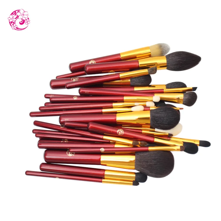 ENERGY Professional Cosmetic Brush Premium Handle Nylon hair brass Ferrule Makeup Brush set