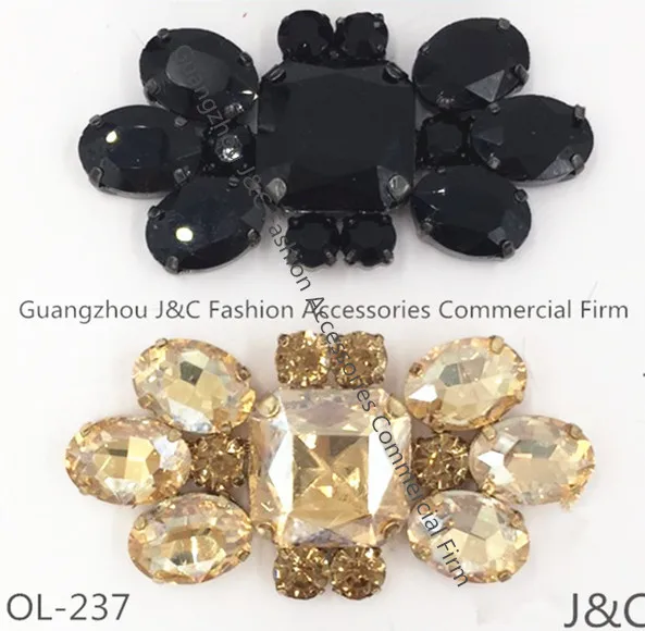 2019 colorful crystal stone long shoe ornament