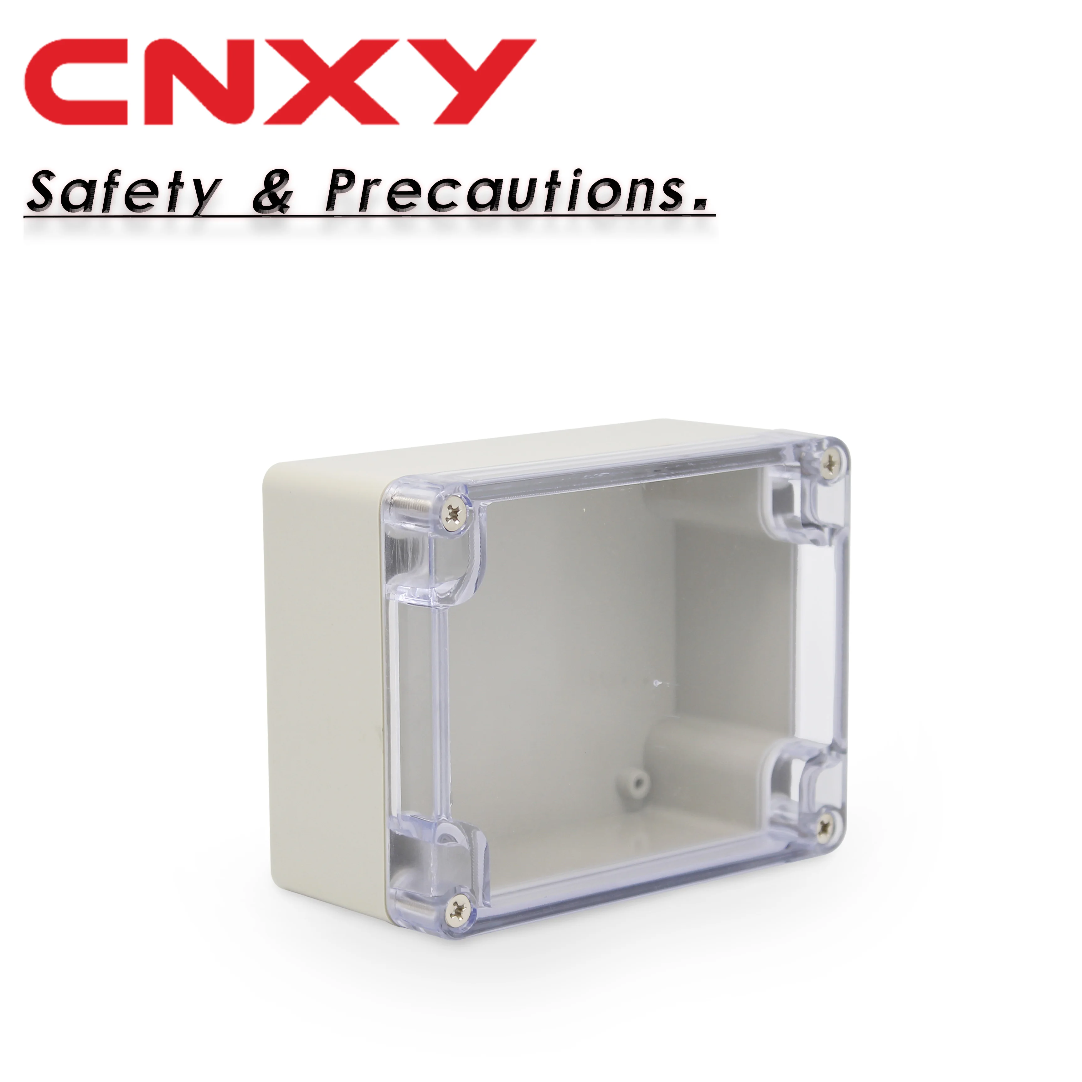 Dustproof IP65 screw open-close type plastic junction box clear waterproof enclosure 115*90*55mm