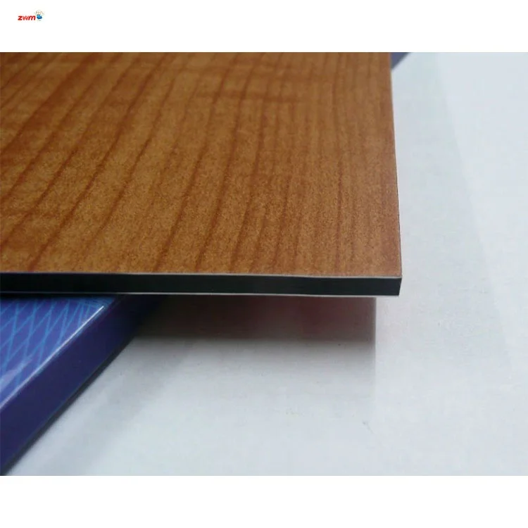 ACP  facade roof color aluminum composite panel materials exterior wood wall cladding