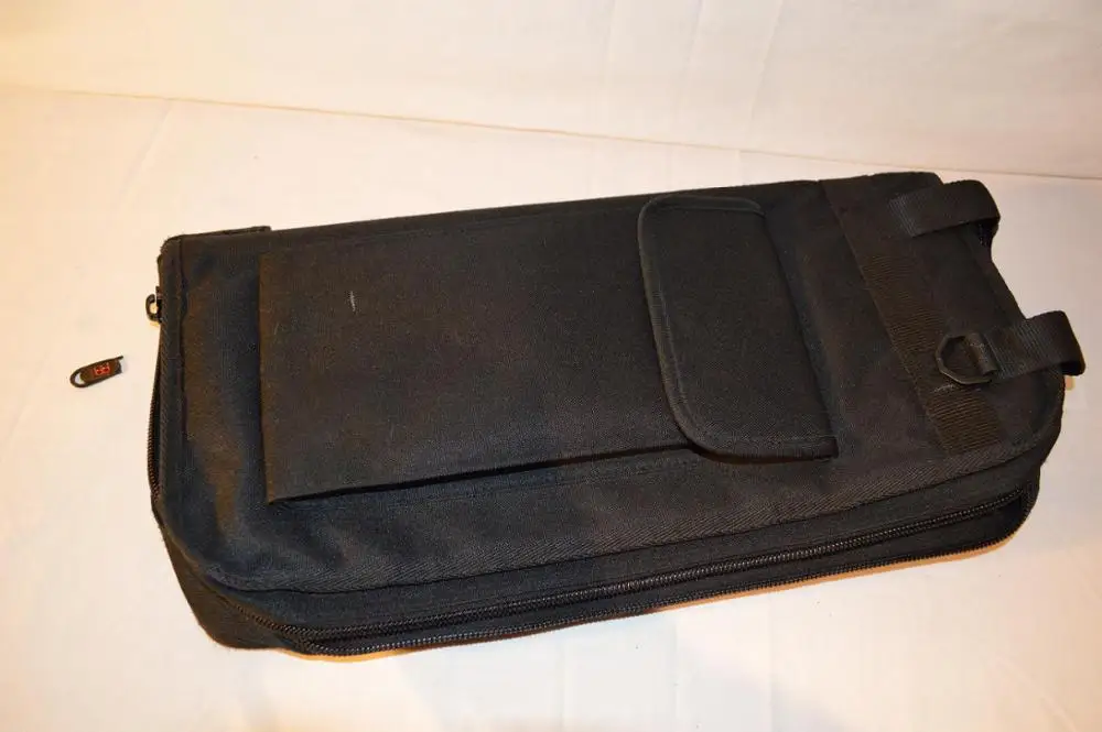 Custom classic drum stick bag mallet pouch with outside pocket and floor tom hooks