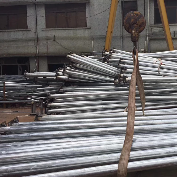 Economical led Street  lighting pole Top Selling Standard Height Steel Pipe 6M For Sale Used