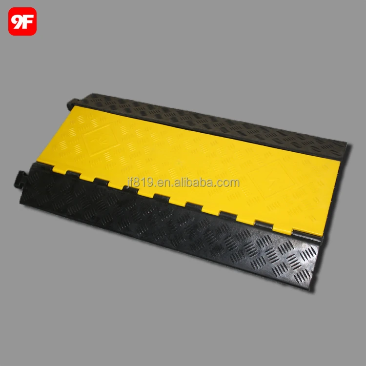 5-channel heavy duty cable cover rubber cable protector