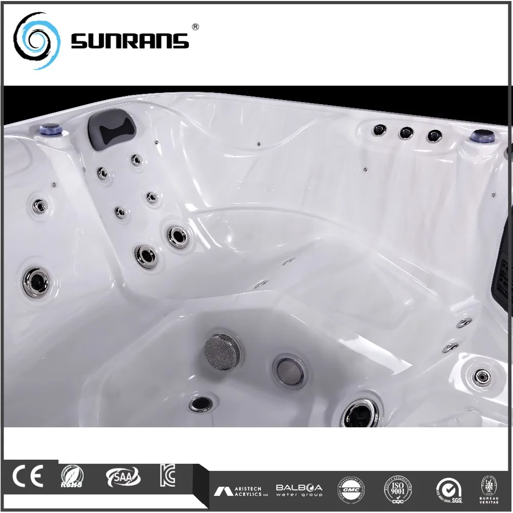 Sunrans Balboa Control Whirlpool Massage Hot Tub 29pcs Jets For 5 Person Outdoor Hot Tubs With Siding Panels SR812A