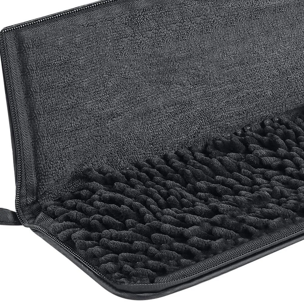 New Design 210T Fabric 3 Fold Travel Umbrella with Water Absorbent Umbrella Bag Rubberized Handle Black Coated Metal Shaft