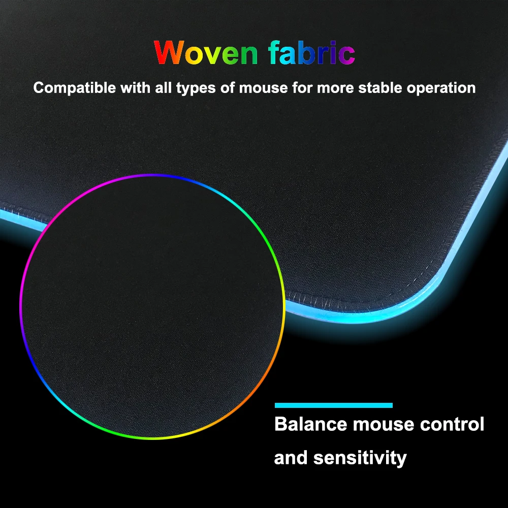 2.4G  RGB switch LED gaming mouse pad mice mat Lotus Lantern APP control RGB Large size