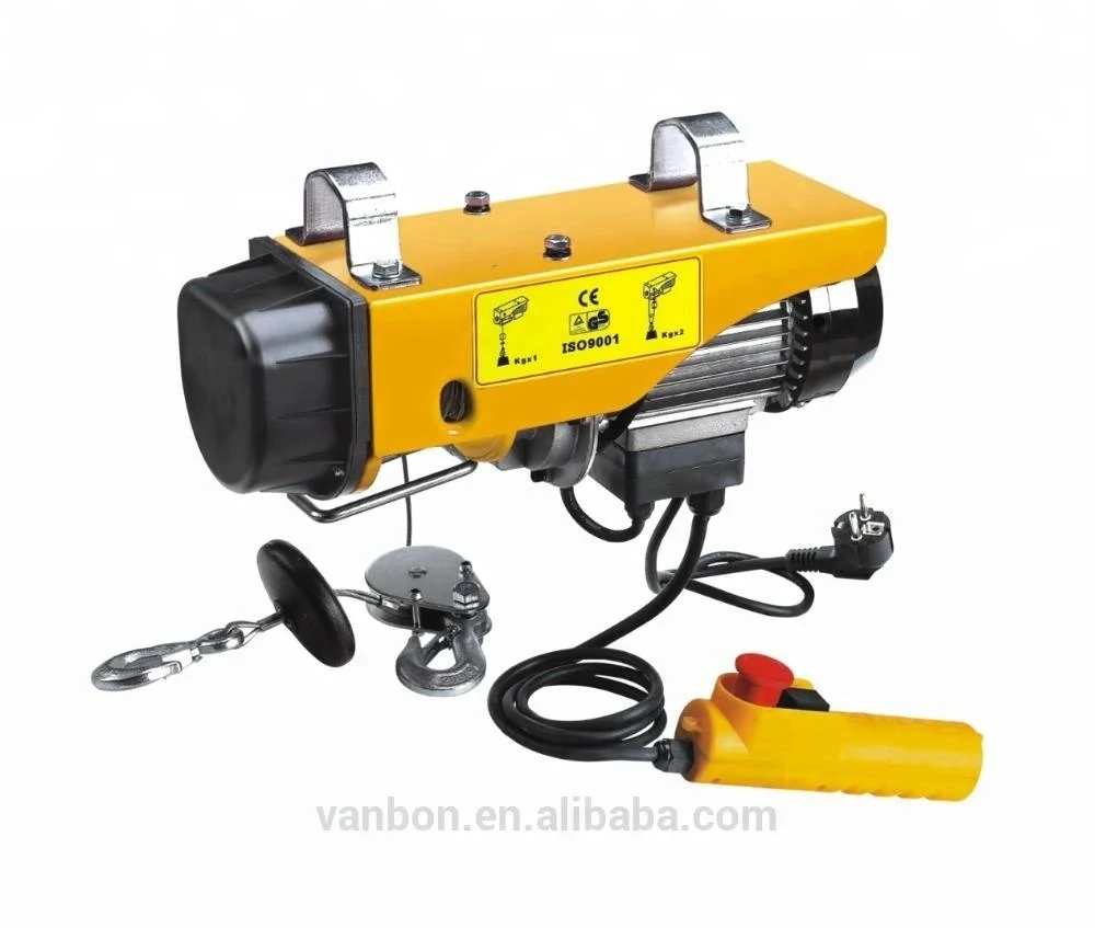 Vanbon hoist manufacturer best seller PA1200 mini electric wire rope hoist for sale