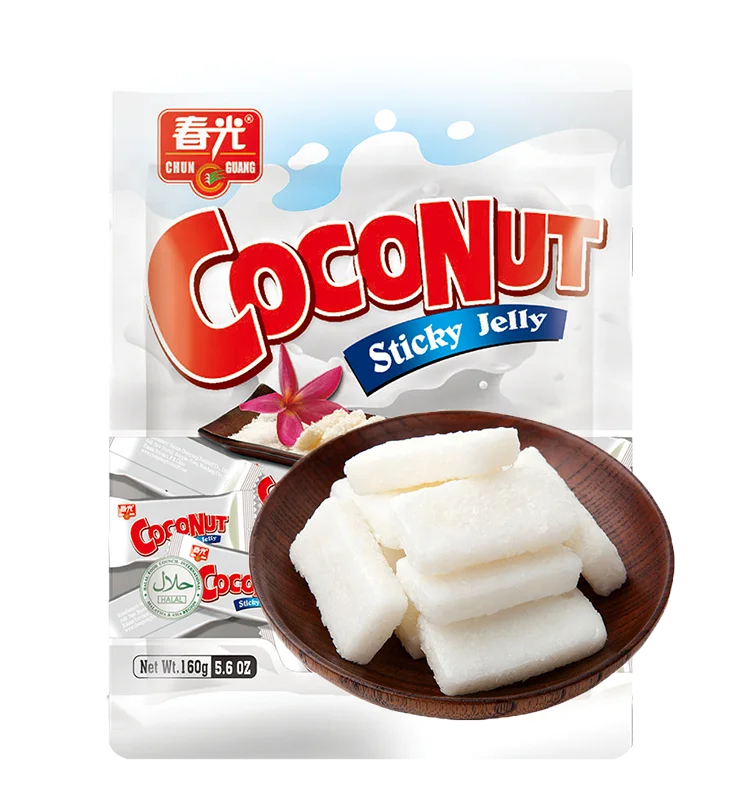 
Chunguang brand HALAL Sweets Coconut Soft Jelly Chewy Candy 