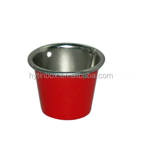 miniature galvanized pail metal tin pot small metal bucket