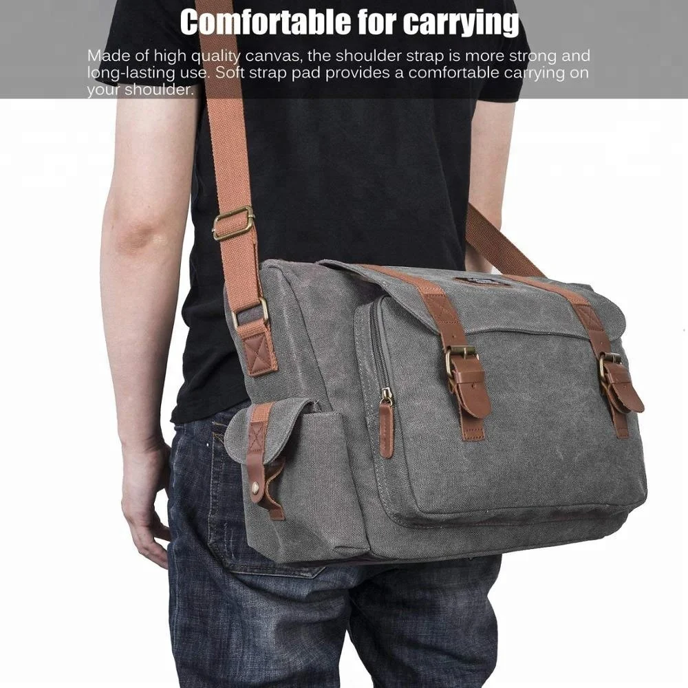 Холщовая Сумка через плечо для SLR/DSLR, деловой портфель-трансформер, сумка-мессенджер для камеры