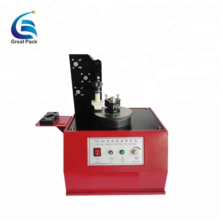 Electric round plate pad printer machine