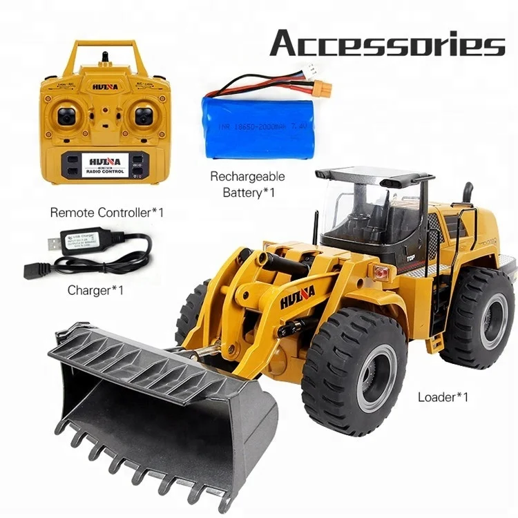 Huina 583 1583 1:14 2.4Ghz 10 Channel RC bulldozer metal for kids