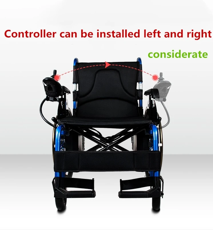 
Cheap aluminum alloy portable power wheelchair motor motorized folding electric wheelchair with wide wheels for disabled 