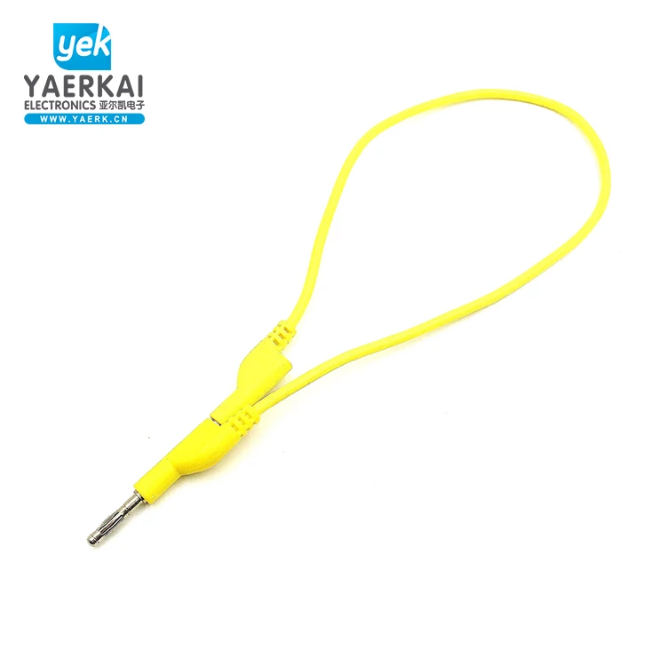 
Insulation covered 4mm stackable banana plug test lead wire probe cable 