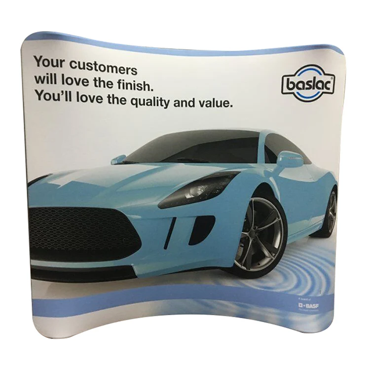 Trade show exhibition fair 8ft,10ft pillow case stretch fabric backdrop displays stands