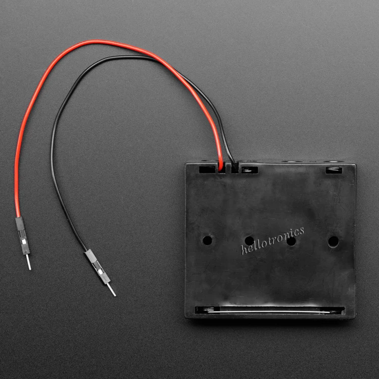4 x AA Battery Holder with Premium Jumper Header Wires