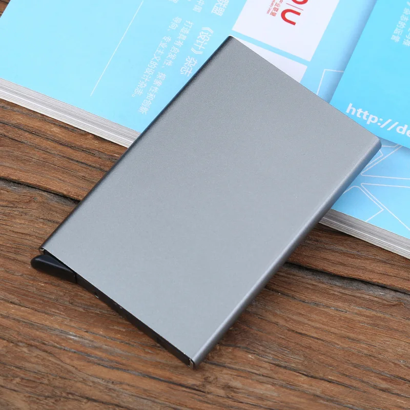 Metal Rfid Blocking Credit Card Holder for Men Women - Stylish Travel Wallet Best Protection for Cards Against RFID Scanning