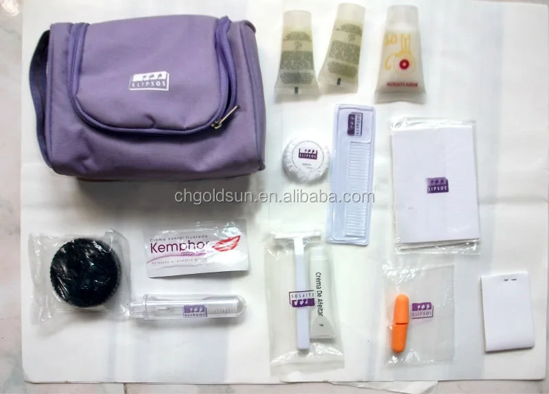travel Toothpaste toothbrush eyeshade socks Airline Amenity kit for airplane promotional