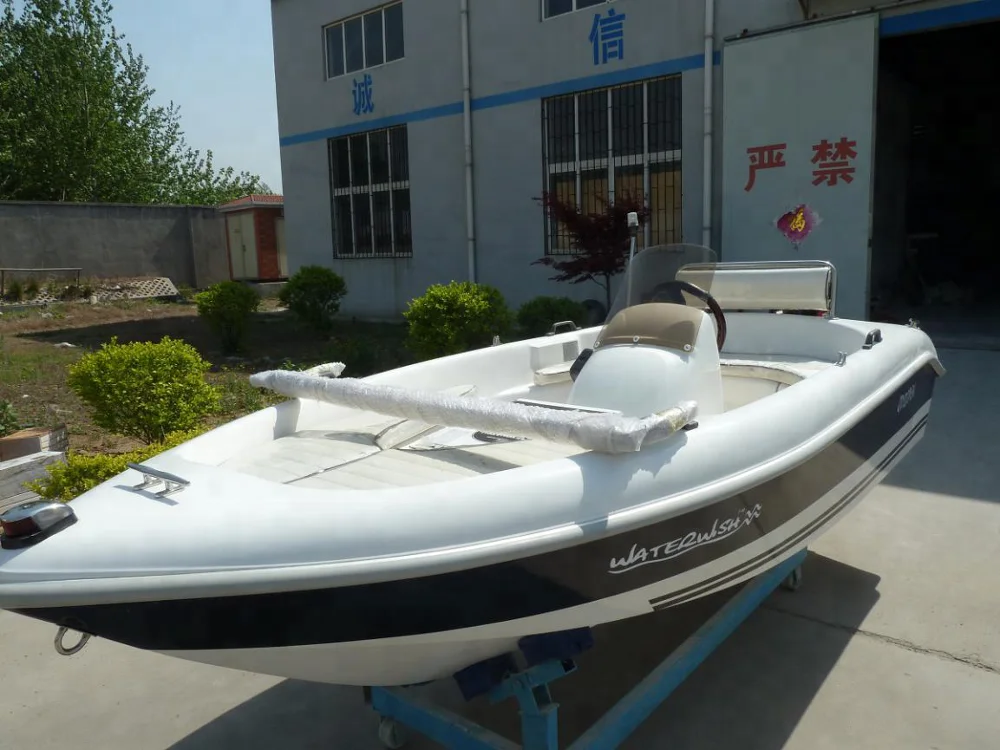 
Factory fiberglass fishing yacht with motor 