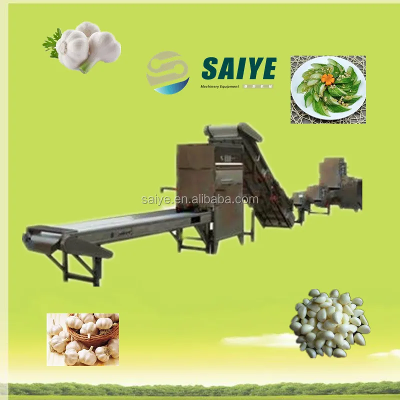 Линия очистки чеснока