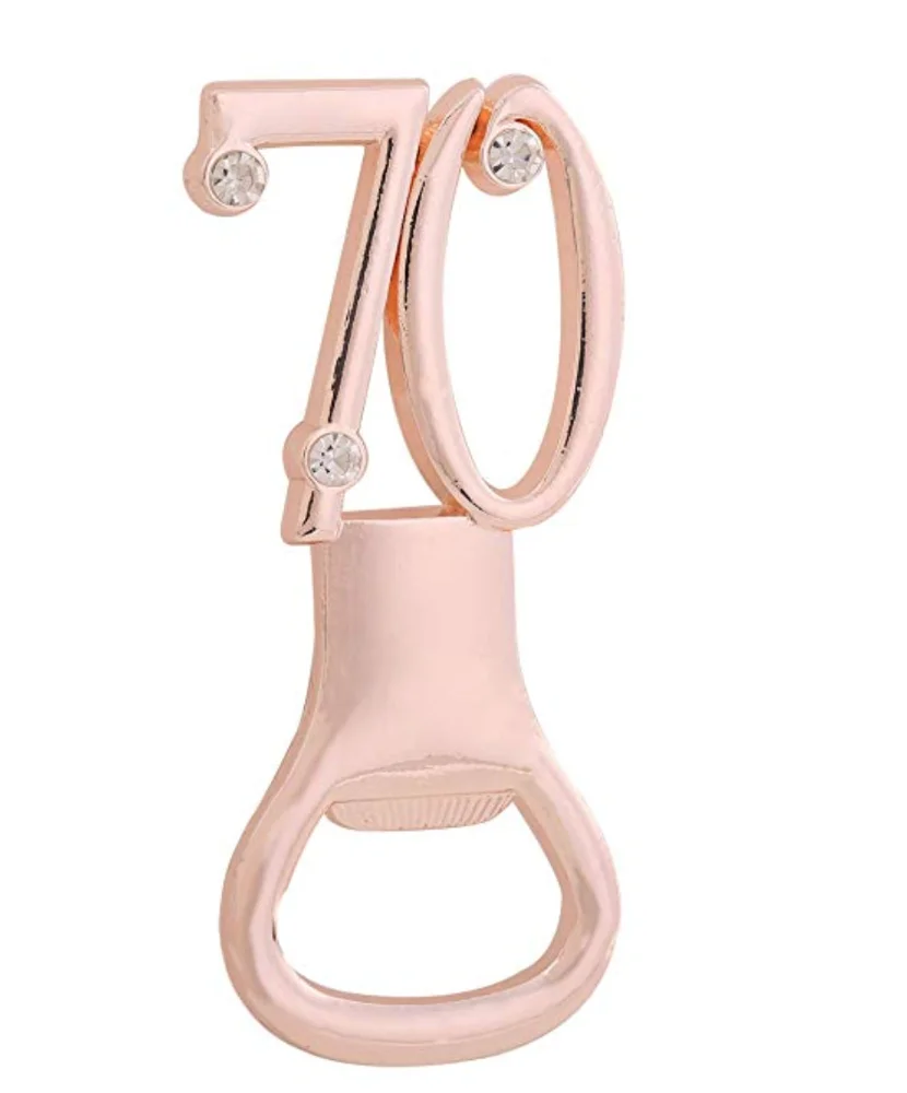 70 золотых открывателей для пивных бутылок, Подарочная коробка Iin, подарок на свадьбу, годовщину, день рождения, сувениры, подарки