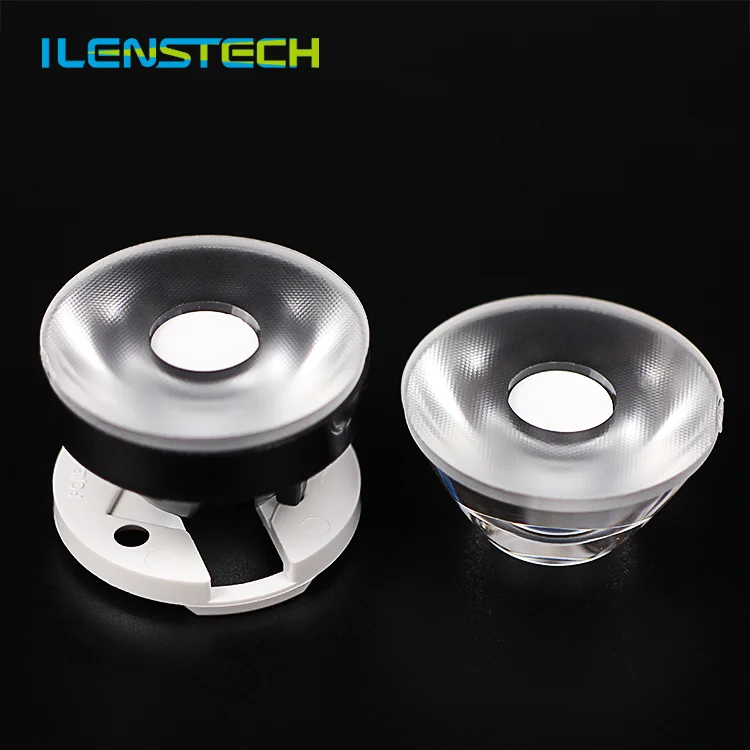 32mm diameter polishing Led lens for COB spot light pmma 24 36 degree led optical lens