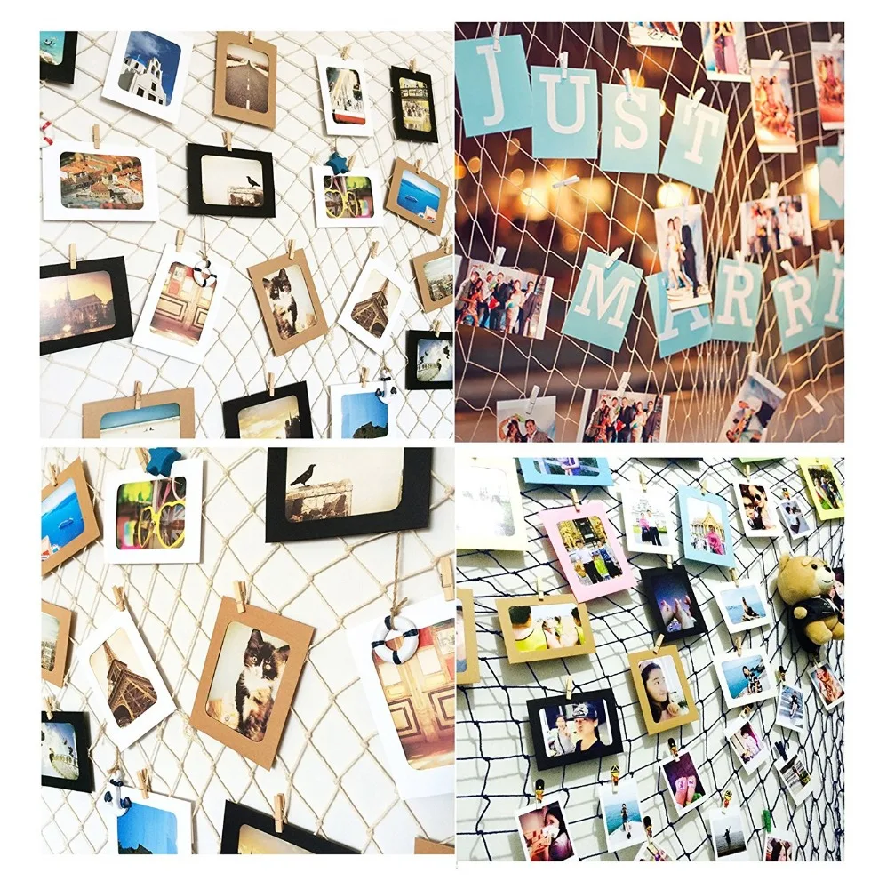Mediterranean Decorative Nautical Fish Net wall hanging photo frames