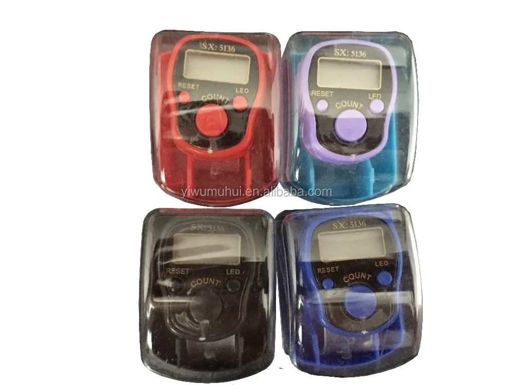 
Led colorful plastic electronic digital hand finger tally counter 