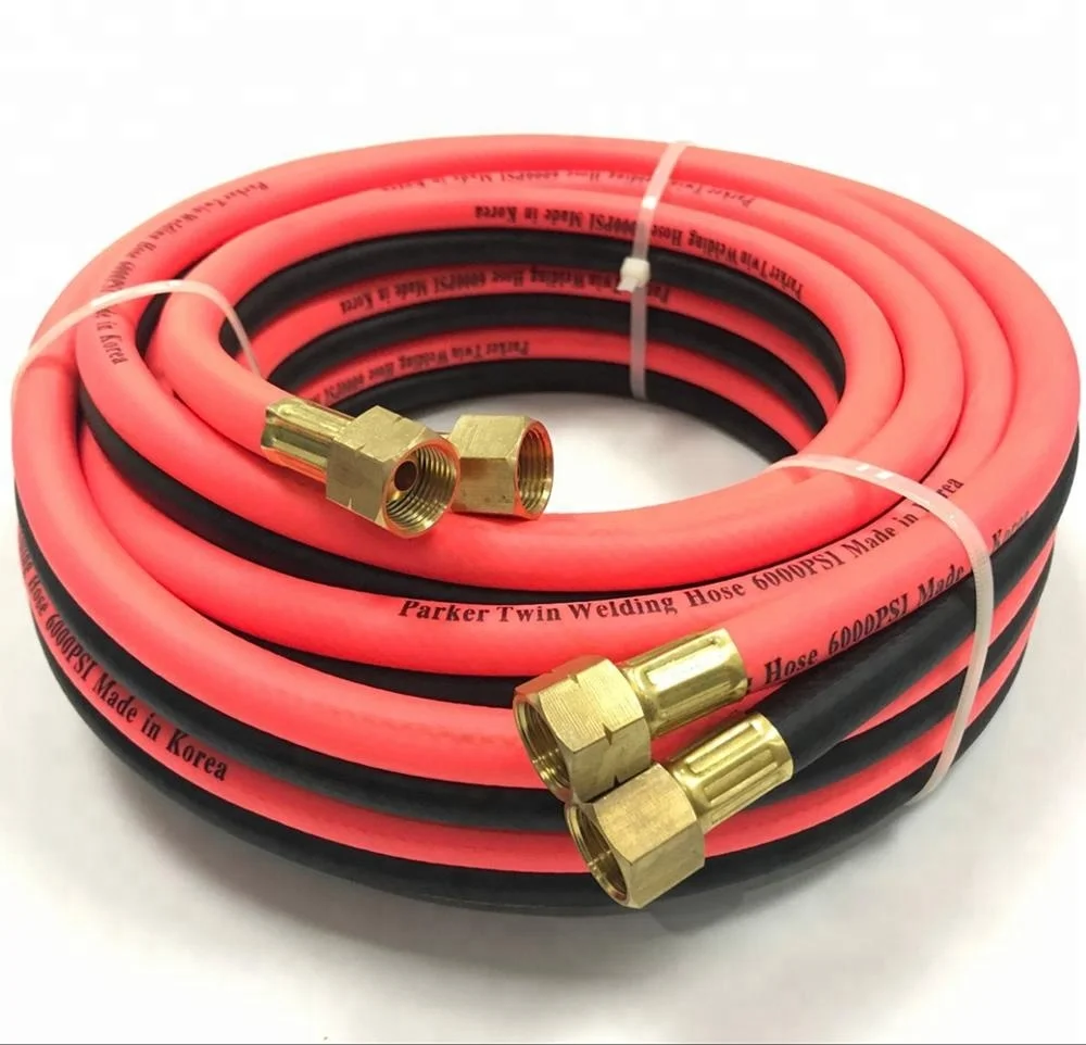 High Quality Colorful PVC Rubber Oxygen Acetylene Twin Welding Hose Steam Hose Pipe