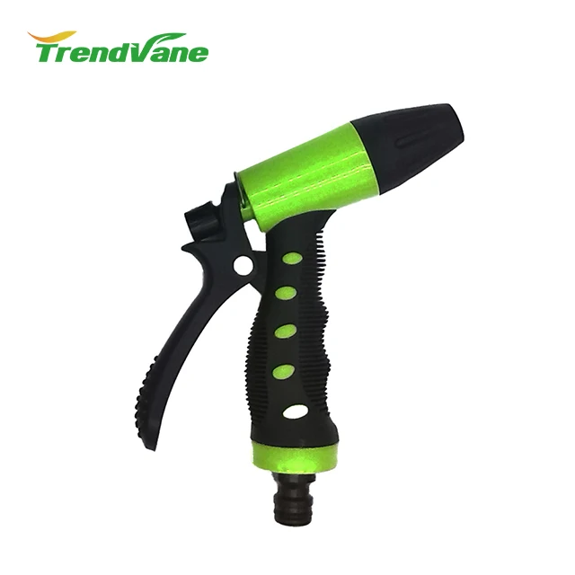 2018 new products soft grip ABS multi function garden hose brass water spray nozzle with variable flow controls