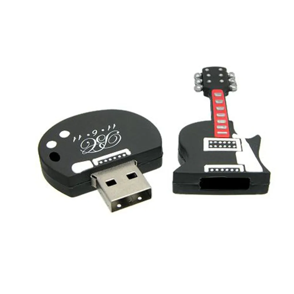 wholesale! soft pvc guitar USB drive customized USB flash drive 1GB/2GB/4GB/8GB/16GB engraving custom LOGO